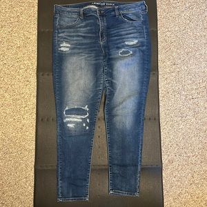 American Eagle Patchwork Skinny Jeans